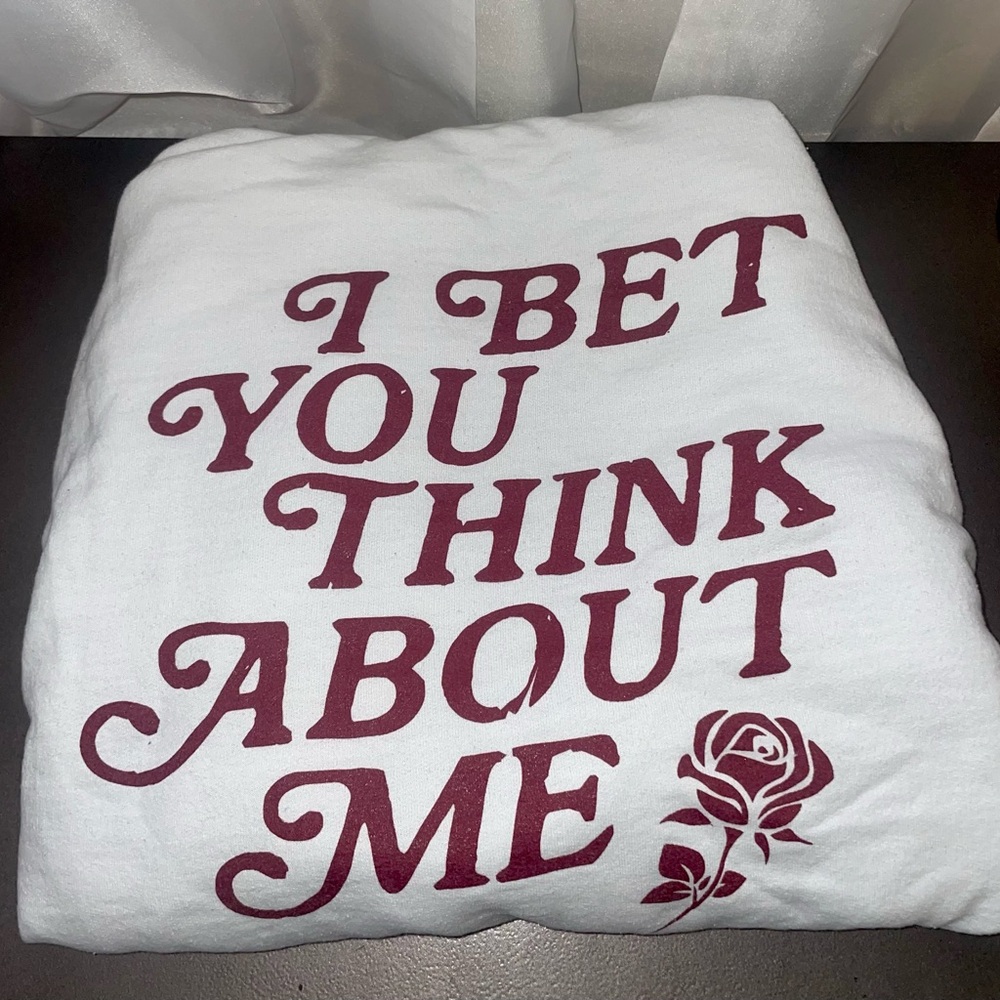 Girl tribe Co. I bet you think about me sweatshirt - Taylor Swift song reference